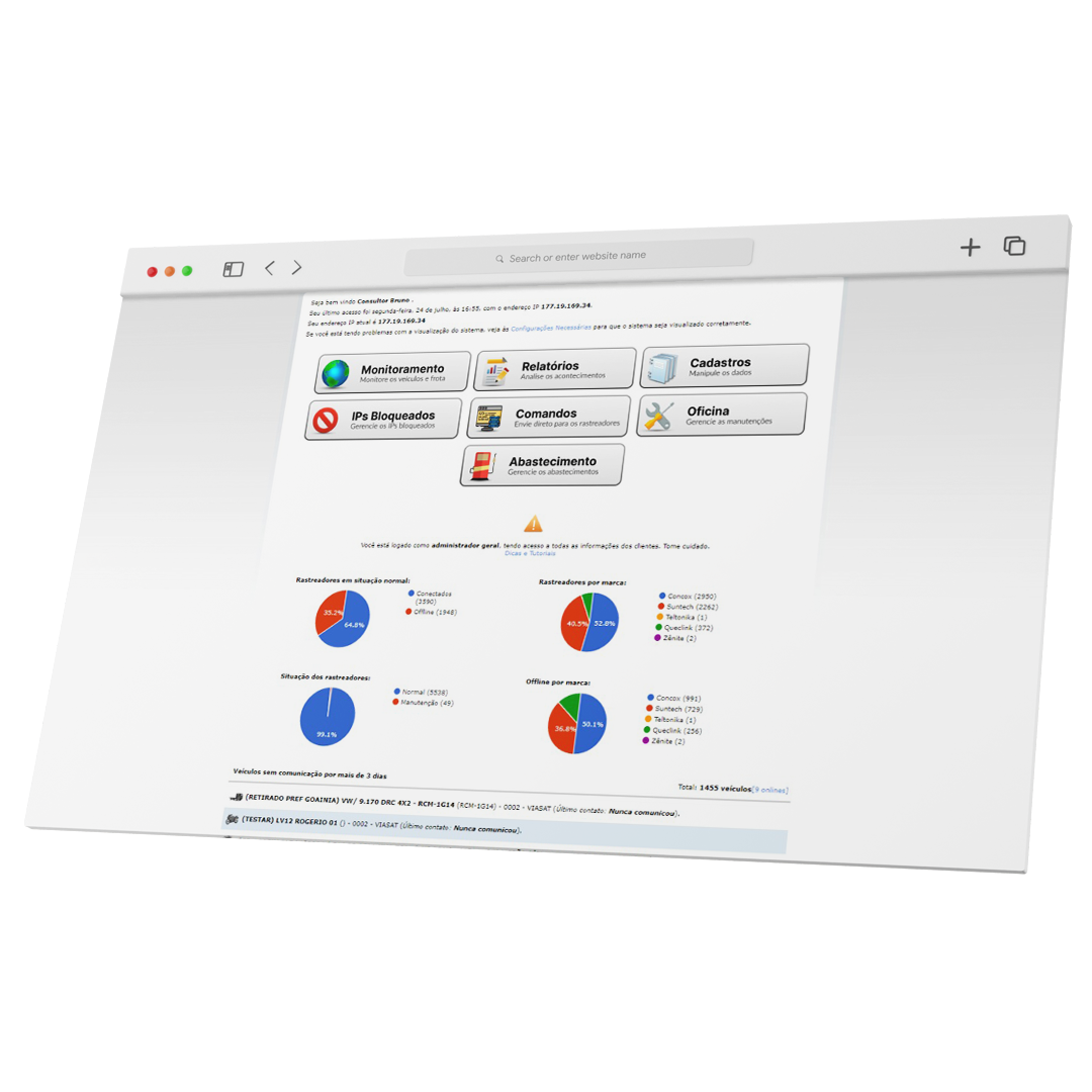 Centralize todos os procedimentos da sua frota em um único local